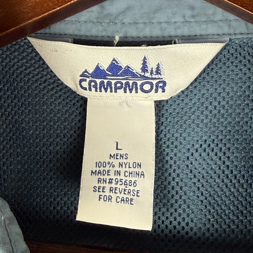 Campmor Nylon Shirt Mens L Vented Roll Up Sleeve Chest Pockets Lightweight - Picture 4 of 10
